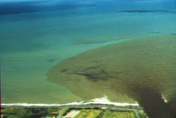 Surface discharge into coastal waters