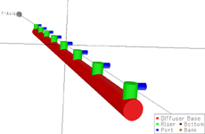 CorSpy Unidirectional Multiport Diffuser - 3-D View.