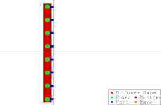 CorSpy Plan View - Unidirectional Diffuser (Un-Fanned)